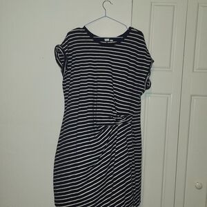 GAP Navy and White Striped Mini Dress
